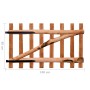 Puerta para valla 100x60cm madera de avellano impregnada de vidaXL, Puertas de jardín - Ref: Foro24-142594, Precio: 78,78 €, ...