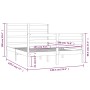 Estructura de cama madera maciza de pino 135x190 cm de , Camas y somieres - Ref: Foro24-3104981, Precio: 129,13 €, Descuento: %