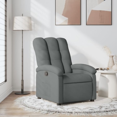 Sillón reclinable de tela gris oscuro en Sillones | Comprar online en Foru.es