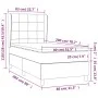 Boxspringbett mit blauer Stoffmatratze 80x200 cm von , Betten und Lattenroste - Ref: Foro24-3127923, Preis: 366,86 €, Rabatt: %
