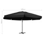 Sombrilla de jardín con palo de aluminio negro 600 cm de , Sombrillas - Ref: Foro24-47376, Precio: 265,76 €, Descuento: %