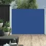 Toldo lateral retráctil de jardín azul 140x500 cm de , Sombrillas - Ref: Foro24-48396, Precio: 116,08 €, Descuento: %