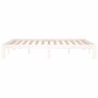 Estructura de cama de madera maciza de pino blanco 140x190 cm de , Camas y somieres - Ref: Foro24-810346, Precio: 105,94 €, D...