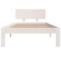 Estructura de cama individual madera maciza blanco 90x190 cm de , Camas y somieres - Ref: Foro24-810461, Precio: 115,51 €, De...