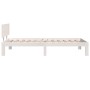 Estructura de cama individual madera maciza blanco 90x190 cm de , Camas y somieres - Ref: Foro24-810461, Precio: 115,51 €, De...