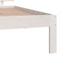 Estructura de cama individual madera maciza blanco 90x190 cm de , Camas y somieres - Ref: Foro24-810461, Precio: 115,51 €, De...