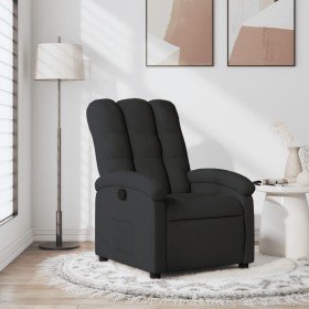 Sillón reclinable de tela negra en Sillones | Comprar online en Foru.es