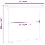 Toldo lateral de balcón color crema 160x250 cm de , Sombrillas - Ref: Foro24-48431, Precio: 78,80 €, Descuento: %