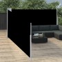 Toldo lateral retráctil negro 140x1000 cm de , Sombrillas - Ref: Foro24-48484, Precio: 108,22 €, Descuento: %