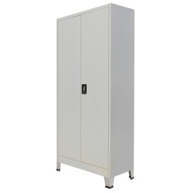 Armario de oficina con 2 puertas acero gris 90x40x180 cm de vidaXL, Armarios archivadores - Ref: Foro24-20152, Precio: 338,75...