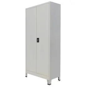 Office cabinet with 2 doors gray steel 90x40x180 cm by vidaXL, Filing cabinets - Ref: Foro24-20152, Price: 318,82 €, Discount: %