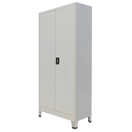 Armario de oficina con 2 puertas acero gris 90x40x180 cm de vidaXL, Armarios archivadores - Ref: Foro24-20152, Precio: 338,75...