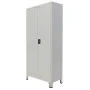 Armario de oficina con 2 puertas acero gris 90x40x180 cm de vidaXL, Armarios archivadores - Ref: Foro24-20152, Precio: 318,82...