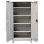 Armario de oficina con 2 puertas acero gris 90x40x180 cm de vidaXL, Armarios archivadores - Ref: Foro24-20152, Precio: 318,82...