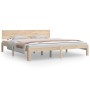Estructura de cama madera maciza 180x200 cm de , Camas y somieres - Ref: Foro24-810510, Precio: 140,20 €, Descuento: %