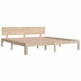 Estructura de cama madera maciza 180x200 cm de , Camas y somieres - Ref: Foro24-810510, Precio: 140,20 €, Descuento: %