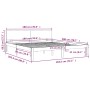 Estructura de cama madera maciza 180x200 cm de , Camas y somieres - Ref: Foro24-810510, Precio: 140,20 €, Descuento: %