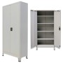 Armario de oficina con 2 puertas acero gris 90x40x180 cm de vidaXL, Armarios archivadores - Ref: Foro24-20152, Precio: 338,75...