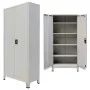 Armario de oficina con 2 puertas acero gris 90x40x180 cm de vidaXL, Armarios archivadores - Ref: Foro24-20152, Precio: 318,82...