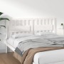 Cabecero de cama madera maciza de pino blanco 155,5x4x100 cm de , Cabeceros y pies de cama - Ref: Foro24-818576, Precio: 67,7...
