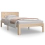 Estructura de cama madera maciza 90x190 cm de , Camas y somieres - Ref: Foro24-810460, Precio: 88,03 €, Descuento: %