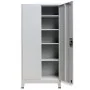 Armario de oficina con 2 puertas acero gris 90x40x180 cm de vidaXL, Armarios archivadores - Ref: Foro24-20152, Precio: 318,82...