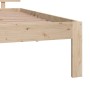 Estructura de cama madera maciza 90x190 cm de , Camas y somieres - Ref: Foro24-810460, Precio: 88,03 €, Descuento: %