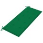 Banco de jardín 2 plazas madera maciza eucalipto y cojín 120 cm de , Bancos de jardín - Ref: Foro24-3060974, Precio: 188,91 €...