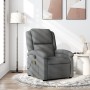 Sillón reclinable de masaje de tela gris oscuro en Sillones | Comprar online en Foru.es