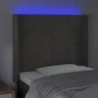 Dunkelgraues Samtkopfteil mit LED 103x16x118/128 cm von , Kopf- und Fußteile - Ref: Foro24-3124091, Preis: 78,35 €, Rabatt: %