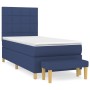 Cama box spring con colchón tela azul 80x200 cm de , Camas y somieres - Ref: Foro24-3137115, Precio: 345,33 €, Descuento: %