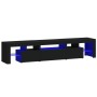 Mueble de TV con luces LED Negro 200x36,5x40 cm de , Muebles TV - Ref: Foro24-3152811, Precio: 152,39 €, Descuento: %