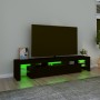 Mueble de TV con luces LED Negro 200x36,5x40 cm de , Muebles TV - Ref: Foro24-3152811, Precio: 152,39 €, Descuento: %