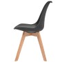 Sillas de comedor 2 unidades plástico negro de vidaXL, Sillas de comedor - Ref: Foro24-244787, Precio: 156,91 €, Descuento: %