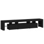 Mueble de TV con luces LED Negro 200x36,5x40 cm de , Muebles TV - Ref: Foro24-3152811, Precio: 152,39 €, Descuento: %