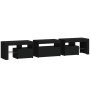 Mueble de TV con luces LED Negro 200x36,5x40 cm de , Muebles TV - Ref: Foro24-3152811, Precio: 152,39 €, Descuento: %