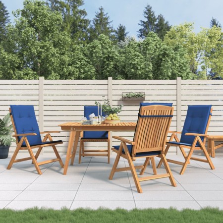Sillas de jardín reclinables y cojines 4 uds madera maciza teca de , Sillas de jardín - Ref: Foro24-3196473, Precio: 657,26 €...
