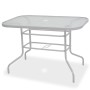 Juego de comedor de jardín 8 piezas acero y textilene gris de vidaXL, Conjuntos de jardín - Ref: Foro24-43786, Precio: 324,26...
