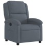 Sillón reclinable de terciopelo gris oscuro en Sillones | Comprar online en Foru.es
