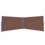 Toldo lateral retráctil 160x600 cm marrón de , Sombrillas - Ref: Foro24-143681, Precio: 117,44 €, Descuento: %