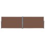 Toldo lateral retráctil 160x600 cm marrón de , Sombrillas - Ref: Foro24-143681, Precio: 119,25 €, Descuento: %