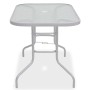 Juego de comedor de jardín 8 piezas acero y textilene gris de vidaXL, Conjuntos de jardín - Ref: Foro24-43786, Precio: 324,26...