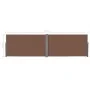 Toldo lateral retráctil 160x600 cm marrón de , Sombrillas - Ref: Foro24-143681, Precio: 117,44 €, Descuento: %