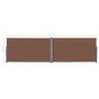 Toldo lateral retráctil 160x600 cm marrón de , Sombrillas - Ref: Foro24-143681, Precio: 119,25 €, Descuento: %