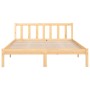 Estructura de cama madera maciza de pino 135x190 cm de , Camas y somieres - Ref: Foro24-810057, Precio: 98,80 €, Descuento: %