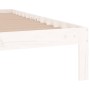 Estructura de cama madera maciza individual blanco 75x190 cm de , Camas y somieres - Ref: Foro24-810326, Precio: 73,70 €, Des...