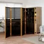 Biombo divisor de 4 paneles negro 280x180 cm de , Divisores de ambientes - Ref: Foro24-319180, Precio: 139,25 €, Descuento: %