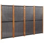 Biombo divisor de 4 paneles negro 280x180 cm de , Divisores de ambientes - Ref: Foro24-319180, Precio: 142,21 €, Descuento: %
