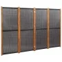 Biombo divisor de 4 paneles negro 280x180 cm de , Divisores de ambientes - Ref: Foro24-319180, Precio: 139,25 €, Descuento: %