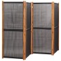 Biombo divisor de 4 paneles negro 280x180 cm de , Divisores de ambientes - Ref: Foro24-319180, Precio: 142,21 €, Descuento: %
